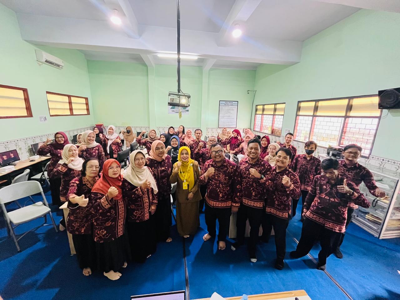Ruang kelas SMK PGRI 2 Kediri